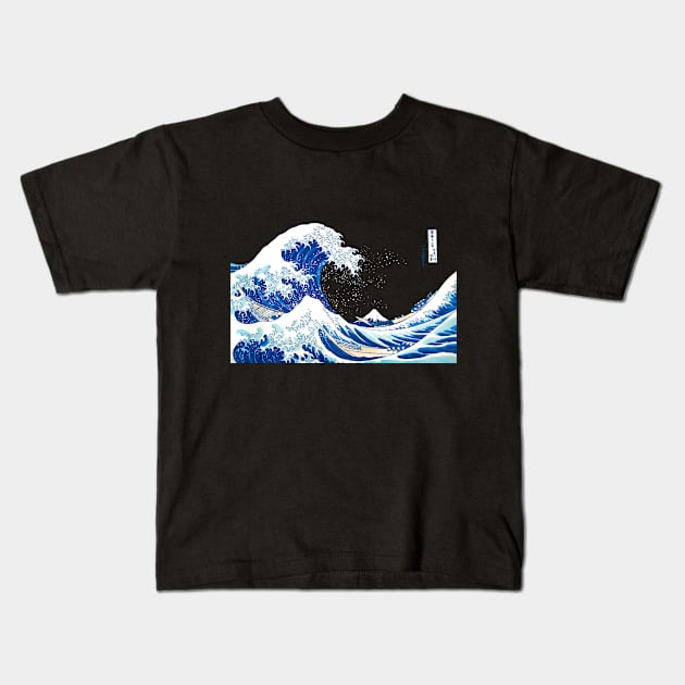 Tribute to Hokusai Kids T-Shirt by Hello Melho